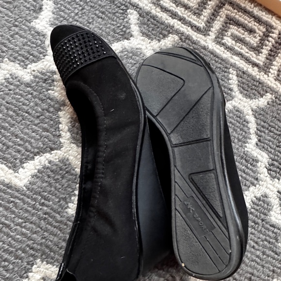 Anne Klein Sport Black Heels with Studded Detail - Picture 7 of 7